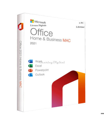 Microsoft Office Home & Business 2021 Mac 1 Pc Una Licenza A vita