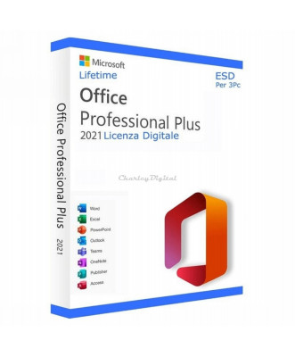 Microsoft Office 2021 Pro Plus 3 Pc Una Licenza A vita