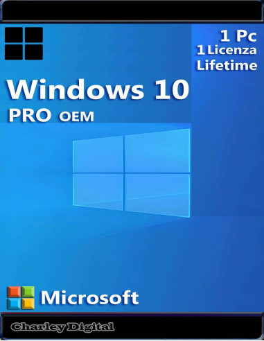 Microsoft Windows 10 Pro Oem 1 Licenza 1 Pc Lifetime