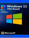 Microsoft Windows 11 Pro Retail 1 PC Licencia de por vida