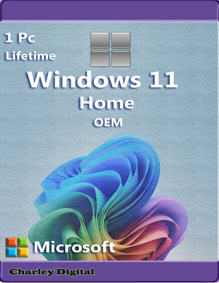 Microsoft Windows 11 Home 1 PC Licencia de por vida