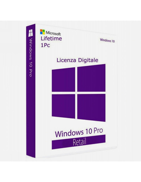 Microsoft Windows 10 Pro Retail 1 PC Lifetime
