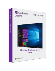 Microsoft Windows 10 Pro OEM 1 Pc 1 Key Licenza Esd A Vita