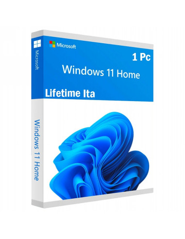 Microsoft Windows 11 Home Retail ITA 1 Pc Una  Key Licenza Esd a Vita