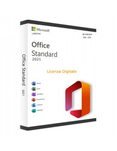 Microsoft Office 2021 Standard 1 Pc Una  Key Licenza Esd a Vita