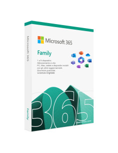 Microsoft Office 365 Familia Cuenta digital 5 PC Licencia de por vida