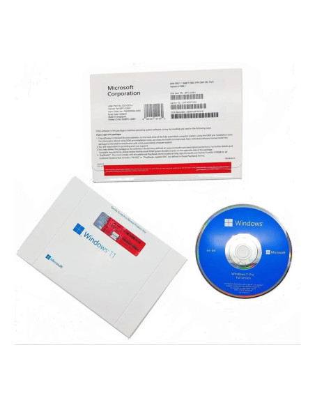 Microsoft Windows 11 Pro de 64 bits OEM Pack DVD ITA