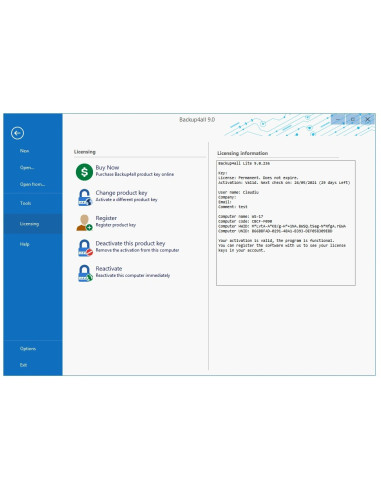 Backup4all Lite 3 PC Una Licenza 1 anno