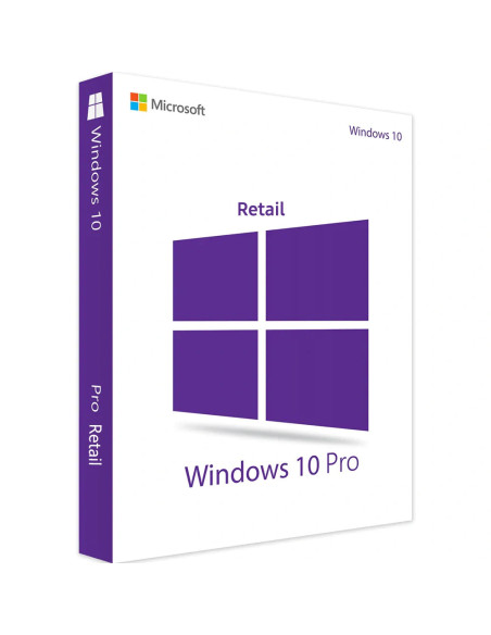 Windows Microsoft 10 Pro Retail ITA 1 Pc Una  Key Licenza Esd a Vita