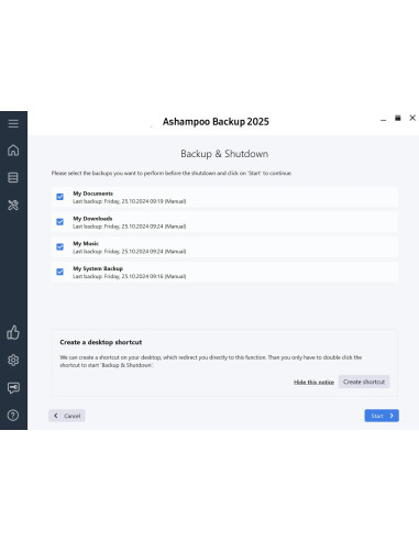 Ashampoo Backup 2025 1 Pc 1 key Licenza Esd A Vita